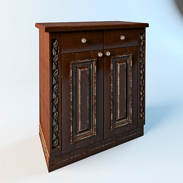 Classic Antique-Style Stand 3D model image 1 