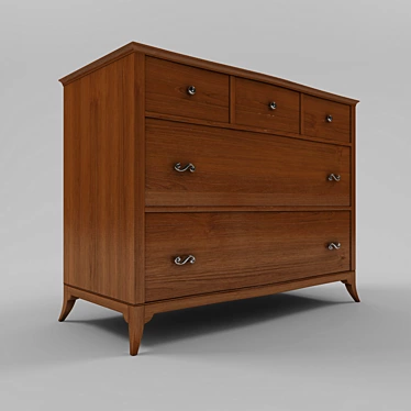 Elegant Italian Chest of Drawers 3D model image 1 