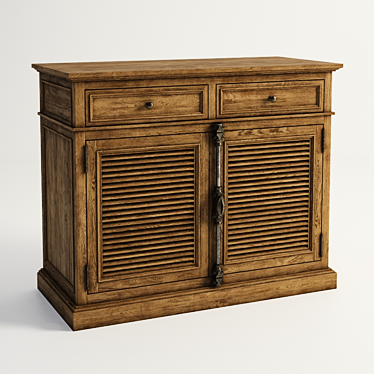 Stylish Concorde Locker Sideboard 3D model image 1 