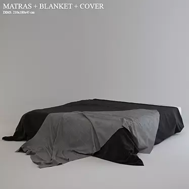 CozyWrap Matras Blanket Cover 3D model image 1 