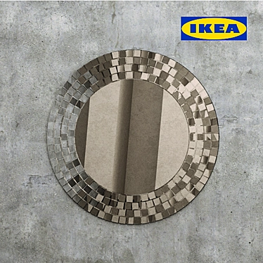  Handcrafted Unique Mirror - IKEA TRANBI 3D model image 1 