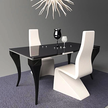 Elegant Augusta Table 3D model image 1 