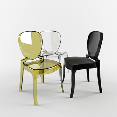  Dynamic Design Plastic Chair 3D model image 1 