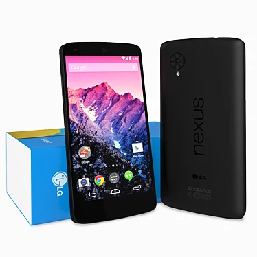 Sleek Nexus 5 - The Perfect Smartphone! 3D model image 1 