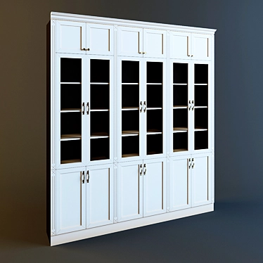 Niche-Fit Classic Wardrobe 3D model image 1 