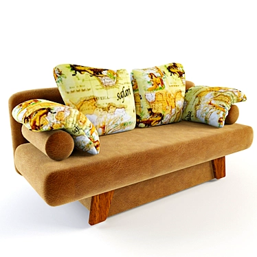 Compact 2-Seater Sofa 3D model image 1 