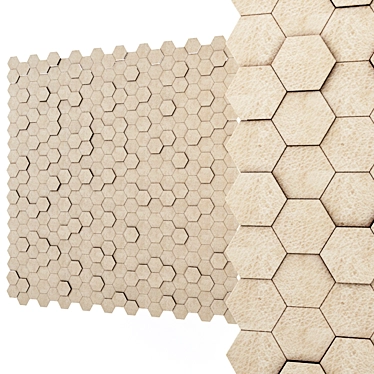 Modern Soft Leather Panel 3D model image 1 