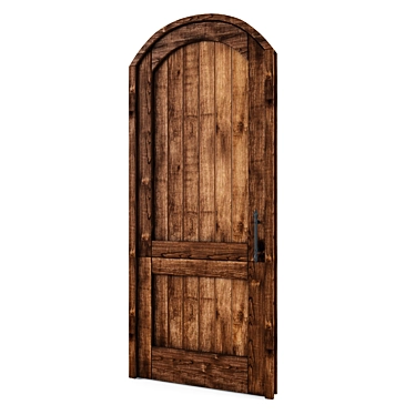 Rustic Charm Door 3D model image 1 