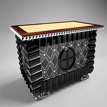 Eclectic Luna Nightstand 3D model image 1 