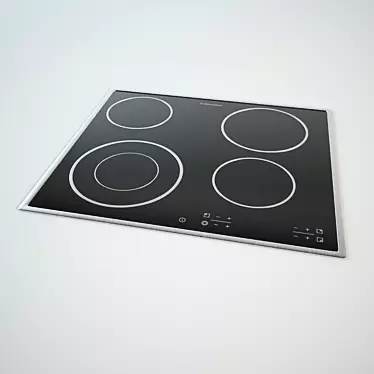 Sleek and Compact Electrolux Cooktop 3D model image 1 