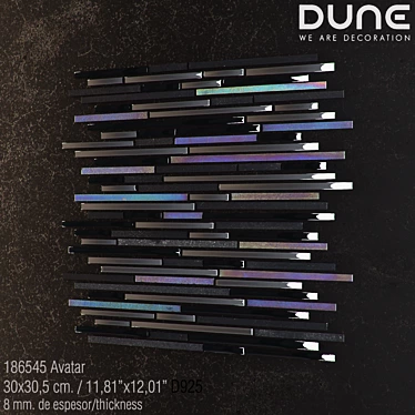 D925 Mosaic - Avatar Noir 3D model image 1 