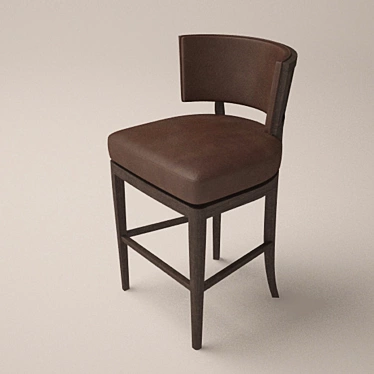 Luxury A.Rudin Bar Stool 3D model image 1 