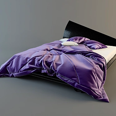 Dreamy Slumber Queen Bed 3D model image 1 