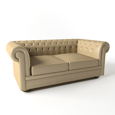 Elegant Classic Sofa 3D model image 1 