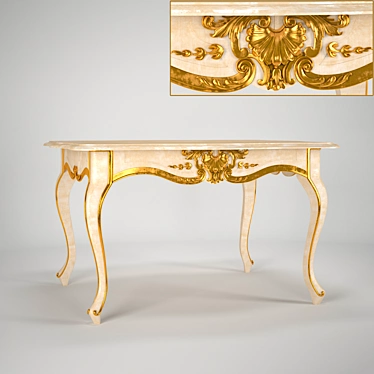 Elegant Classic Table 3D model image 1 