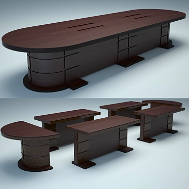 Executive Round Table 3D model image 1 