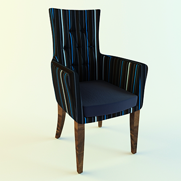 Sleek Comfort Chair 3D model image 1 