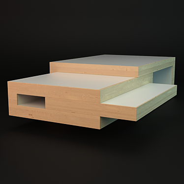 Flexible Expandable Coffee Table 3D model image 1 