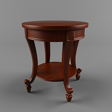 Classic Round Tea Table 3D model image 1 