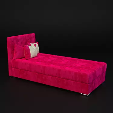 Glamour Accent Ottoman 3D model image 1 