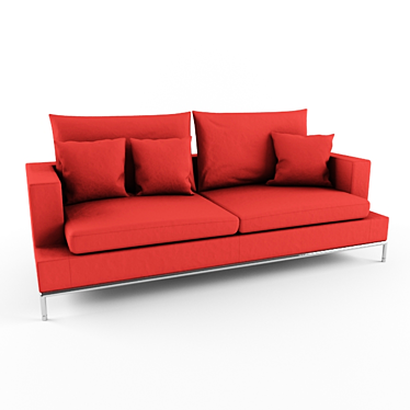 Stylish Simena Sofa: Maximum Comfort 3D model image 1 