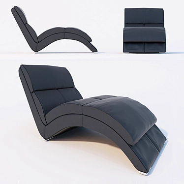Elegant Leather Sofa: RigoSalotti Mary 3D model image 1 