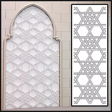 Islamic Symmetry Plaster 3D model image 1 