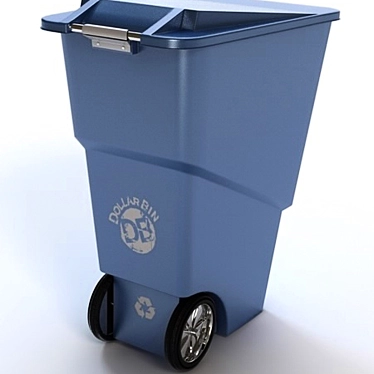 3D Recycling Bin Models: Clean & Dirty Shaders 3D model image 1 