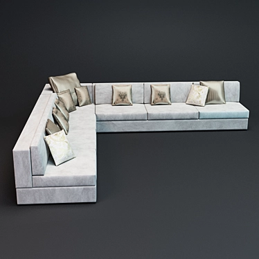 Contemporary Luxury Sofa 3D model image 1 