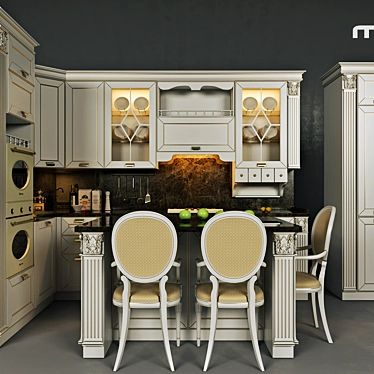 Modern Merckx Kitchen 3D model image 1 
