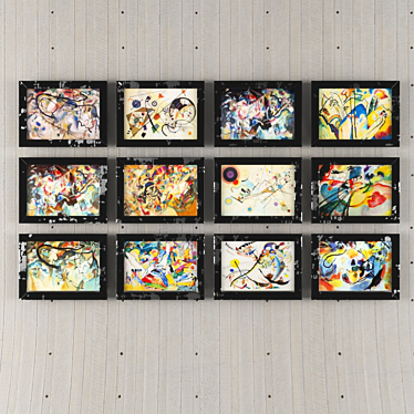 Title: Kandinsky Masterpieces Set 3D model image 1 