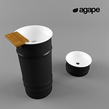 AGAPE Bathroom Sinks 3D model image 1 