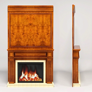 Luxury Giminez Fireplace 3D model image 1 