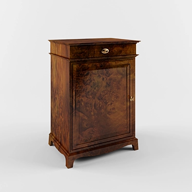 Elegant Nightstand 3D model image 1 