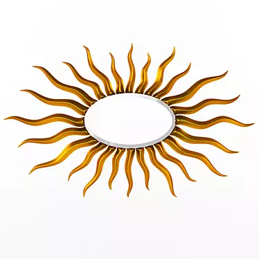 Elegant Christopher Guy Sunburst Mirror 3D model image 1 