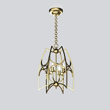 Elegant Crystal Chandelier 3D model image 1 