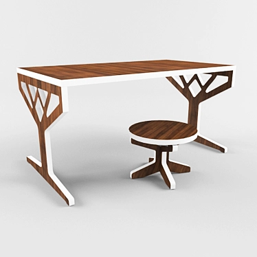 Modern Eco-Style Furniture 3D model image 1 