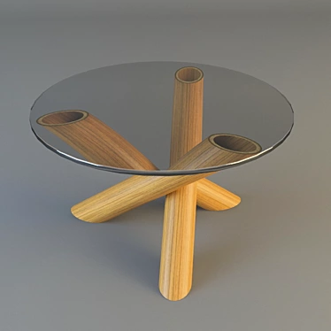 Bamboo Seaside Coffee Table 3D model image 1 