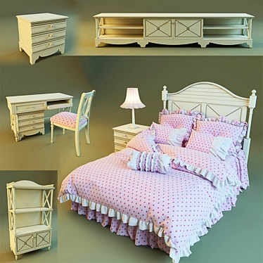 Camden Collection Kids Furniture 3D model image 1 