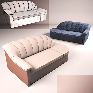 Comfort Style Sofa 3D model image 1 