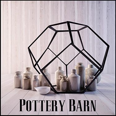 Elegant Pottery Barn Sculpture 3D model image 1 