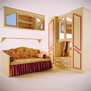 KidZone Furniture Set 3D model image 1 