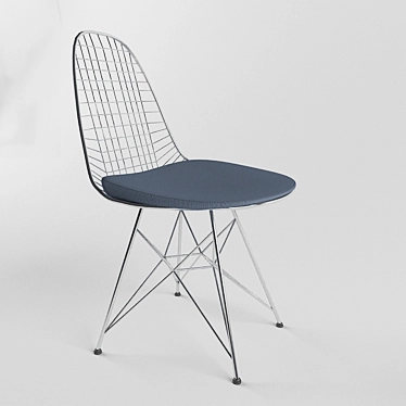 Modern Wire Chair: Stylish and Functional 3D model image 1 