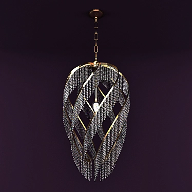 Elegant Crystal Chandelier 3D model image 1 