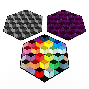 Title: Hexagonal Floor Mats 3D model image 1 