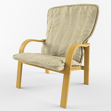 Title: Lotus Armchair 3D model image 1 