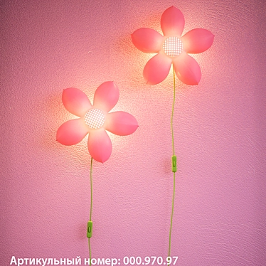 Sweet Petal Pink Wall Light 3D model image 1 