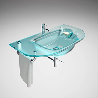 Modern Washbasin 3D model image 1 