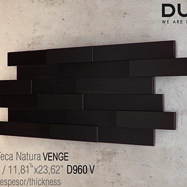 D960 Wenge Wood Wall Tile 3D model image 1 