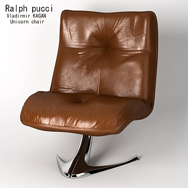 Majestic Pucci Unicorn Chair 3D model image 1 